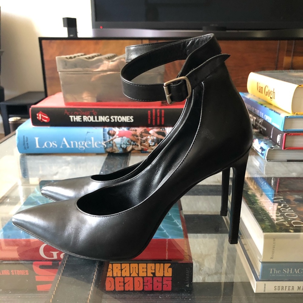 Saint Laurent Zoe Ankle-Strap Pumps